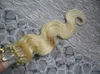 613 Blondynka Dziewiczy Włosy Mikro Pętla Przedłużanie Włosów Dziewiczy Brazylijski Remy Body Wave 100s 100G Micro Link Extensions