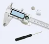 جودة جديدة عالية الجودة من الفولاذ المقاوم للصدأ الرقمي Vernier الفرجار 6inch 150 مم micrometer عريضة الشاشة بدقة أدوات قياس 3093