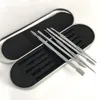 Kit di strumenti per dab da 106-121 mm Set di strumenti per dabber per cera Confezione in scatola di alluminio atomizzatore vax Strumento per dabber per unghie in titanio Per penna vaporizzatore per erbe secche