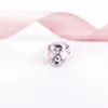 Cute Mouse Charm Authentic 925 Sterling Silver Clear CZ Beads Fits Snake Bracelets DIY Fine Jewelry 797062EN160 Charm