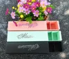 Caixa de bolo de macaron Macaron Packaging Candy Favors Gift Laser Paper Boxes 6 Grids Chocolates Boxcookie Box9958204