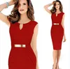 Hot sale sexy women business party cocktail evening pencil dress bodycon tights office dress top quality