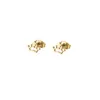 Everfast 10Pair/Lot Fine Tiny Crown Earrings 스테인리스 스틸 귀이 여성을위한 간단한 블랙 골드 이어 스터드 보석