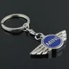 Metalllogo Nyckelringar för mini Cooper Car Key Ring Autobots Angel Wings Brand Sports Mini Symbol Keychains Keyring9432384