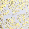 20Sheets Gold 3D Nail Art Stickers Hollow Decals Mixed Designs Adhesive Flower Nail Tips Dekorationer Salong Tillbehör