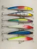 Lot entier de 12 leurres de pêche, leurre pour attraper des poissons, matériel pour pêcher à la manivelle, avec hameçons, pour bar, 12g, 11cm, 275K