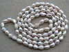 Parfait collier de perles longues, 55inches 10-12mm couleur blanche collier de perles d'eau douce naturelle, charmant collier cadeau de mère
