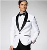 2017 billige rote Jacke Bräutigam Smoking Formelle beste Herrenanzüge mit einem Knopf Trauzeuge Bräutigam Männer zwei Stücke Hochzeitsanzüge (Jacke + Hose + Krawatte)