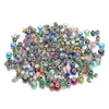 50PCS Mixed Styles Whole Multicolor Crystal Alloy Beads Charms For Pandora DIY Jewelry European Bracelets Bangles Women Girls 265B