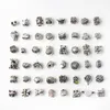 48PCS Mixed Style Wholesale Alloy Metal Loose Beads Charms For Pandora DIY Jewelry European Bracelets Bangles Women Girls Best Gifts