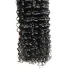 100% réels de cheveux humains pré-liés vierge brésilienne Curly u Tip Hair Extension 100g Kératine Stick Tip Extensions Hair 14 "16" 18 "20" 22 "24"