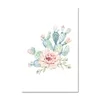 Wohnkultur Kaktus Blume Wand Kunst Ungerahmt Leinwand Malerei Aquarell Pflanze Poster Und Drucke Wand Bilder Für Wohnzimmer