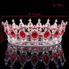 Impressionante Concurso de Coroa de Noiva de Casamento Círculo Completo Tiara Transparente Strass Austríaco Rei Rainha Coroa Traje Festa Art Deco238H