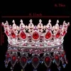 Müthiş Düğün Gelin Taç Pageant Tam Daire Tiara Clear Avusturya Rhinestones Kral Kraliçe Kraliyet Kostüm Partisi Art Deco270h