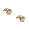 High quality men cufflinks gold plated laser cufflinks for Mens Shirt Cufflinks 6pcs one lot free shipping