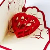 Kärlek i handen 3d Pop Up Greeting Card Valentine Day Anniversary Födelsedag Jul Bröllopsfestkort Vykort Gåvor WX9-266