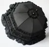 10 pçs / lote Moda Casamento Dama de Honor Umbrella Lace Longo Lidar Com Princesa Cosplay Guarda-chuvas Para A Mulher Menina Para 4 Cores