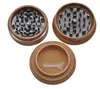 Wood smoke grinder diameter 63mm grinding machine, wood color metal 3 layer smoke mill.