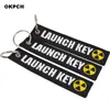 Launch Key Chain Bijoux Keychain for Motorcycles and Cars Scooters Tag Embroidery Key Fobs