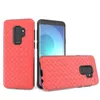 Coque de téléphone à motif tissé pour LG Q7 plus Metropcs Alcatel 7 Motorola MOTO E5 plus TPU PC Anti Fall Oppbag