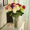Artificial Flower Rose Artificial Bouquet Real Touch Flowers For Home Wedding Decoration Fake Flowers Wreaths Holiday decorations