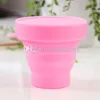 2018 creative Silicone Folding Cup 170ML Collapsible Water Cup 4 colors Outdoor Camping Travel drinkware Foldable Cups C47594174065