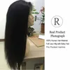 Silky Straight Brasilian Lace Front Human Hair Wigs 150% Densitet med Baby Hair Pre-Plocked Glueless Full Lace Human Hair Wigs