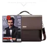 Brand Business Men Briefcase Bag pu Leather Black Luxury Designer Laptop Bag Office Large Capacity Briefcase291t