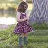 2018 european new style baby girl summer dresses little kids backless broken flower suspender cotton dress free shipping Z11