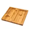 1PCS solid Wood Cigarette Tray 22*24cm two plate dry Tobacco Rolling Diameter 23mmCigarette Tray Storage Case