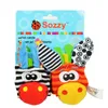 New La Lamaze Style Sozzy Donkey Zebra Poigne-Bracelet et chaussettes bébé peluche dessin animé jouets