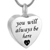 Custom engraving plane heart-shaped funeral cremation casket necklace pendant fashion jewelry.