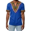 Maglietta a maniche corte a manica corta a manica a manica a manica a maniche corte new africa stampare t-shirt dashiki uomini casual hip hop top tees africano abbigliamento