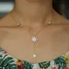 2018 Moda Nuevo Northstar Collier Collares Delicado Hexagrama barra larga colgante collar Charm Cadena Accesorios de joyería para Women184L