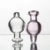 Verschiedene Farben, Rauchglas-Bubble-Vergaserkappe, Außendurchmesser 20 mm, Kuppel, passend für Quarz-Banger-Nägel mit 21,5-mm-Schüssel, Dab-Rigs-Bongs