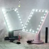 Espelho de maquiagem LED 22 luzes espelhos compactos iluminação de mesa de banheiro Lâmpada LED diminuída