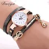 Nouvelle mode femmes Bracelet montre or Quartz cadeau montre-Bracelet femmes robe en cuir Bracelet décontracté Watches1