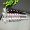 Gekleurde multi spiraal glazen fornuis groothandel glazen bongen olie brander glas water pijpen olie rigs roken, gratis verzending