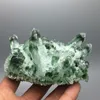 Free shipping! Wholesale Rare New NATURAL Green Ghost Quartz Crystal Cluster Aura Quartz Crystal Titanium Bismuth Silicon Specimen