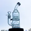 Thick Glass Bong Hookahs 12 Arms Tree Percolator Perc Oil Rigs Double Dab Rig 14mm Female Male Joint Water Pipes