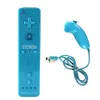 New 2 in 1 Built in Motion Plus Remote and Nunchuck Nunchuk Controller Set Combo for Wii Remotes DHL FEDEX EMS FREE SHIPPING