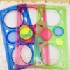 High Quality Painting Multi-function Interesting Puzzle Spirograph Children Drawing Plastic Ruler Can Improve Start Work Ability