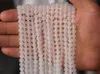 1 Strand Natuursteen Wit Transparante Agaten Ronde 4mm 6mm 8mm 10mm Spacer Kralen voor DIY Kralen Ketting Sieraden Maken