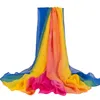 200 * 100 cm 2018 zomer print zijden sjaal oversized chiffon sjaal vrouwen pareo strand cover up wrap sarong zonnebrandcrème lange cape vrouwelijke verloop