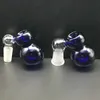 3 Farben Glas Aschenfänger Schalen männlich weiblich 10 mm 14 mm 18 mm Joint Bubbler Calabash Glas Ashcatcher Schalen für Glasbecher Bongs Dab Rigs