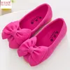 Rushed Bowtie Chaussure Enfant File Candy Color Barnskor Tjejer Princess Fashion Sandals Kids Designer Single New