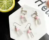 Si mignon belle Transparent Simulation mangeoire biberons balancent boucles d'oreilles pour femmes dame mode bijoux été boucle d'oreille