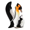 Emaljerad tennkristall bejeweled trinket smycken låda penguin w baby nautical dekoration nyhet gåvor254u