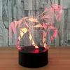 Animal cheval 3D LED bureau Table veilleuse lampe 7 couleurs enfants cadeau décor à la maison # R45