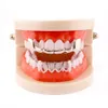 Dentes de hip hop inteiros Grillz Configuração de joias de jóias dentárias de baixo para baixo para Halloween Presentes Bling Jóias de corpo de dente personalizadas American 92777736